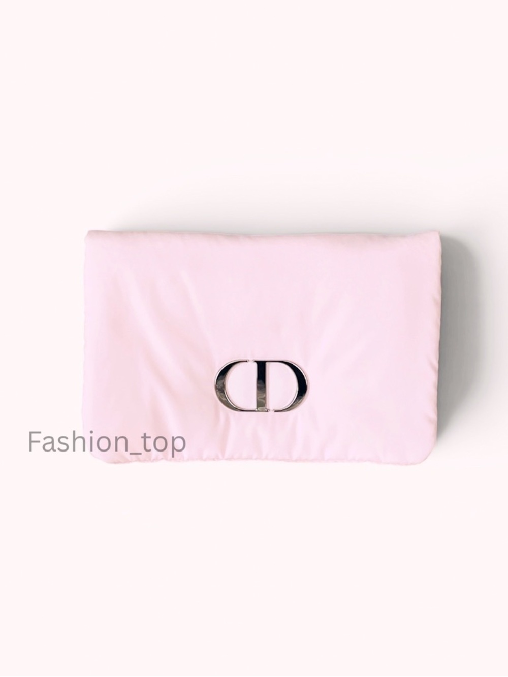 Dior Beauty Pouch Soft Pink Puffy Clutch Limited Edition Makeup Travel Pouch NEW